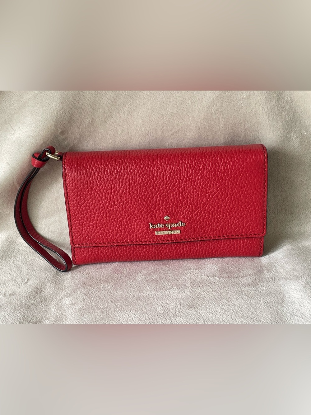 Kate Spade Jackson Street Malorie Wristlet Cherry Red PWRU5666